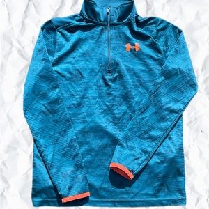 Under Armour 1/4zipper long sleeve shirt size YMD